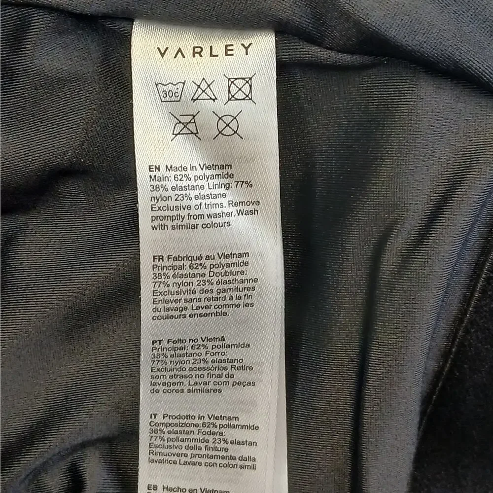 Varley Activewear Scoop Neck Crop Sports Bra Terracotta Rust Small